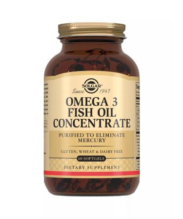 Solgar concentrate of fish oil omega-3 60 capsules - Buy Online on GoSupps.com