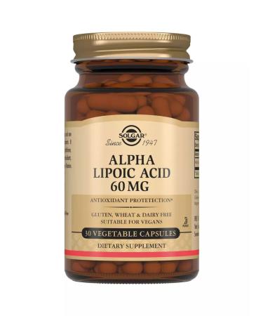 Solgar alpha lipoic acid 30 pcs - Buy Online on GoSupps.com