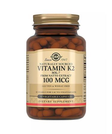 Solgar natural vitamin K2 100 g 50 pcs - Buy Online on GoSupps.com