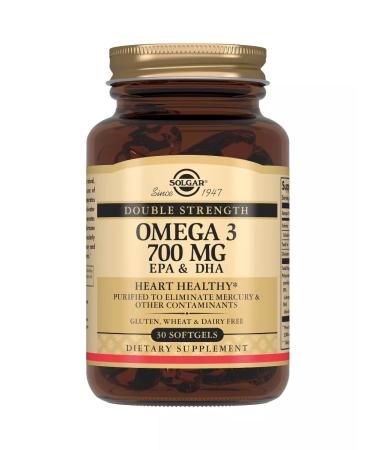 Solgar double omega-3 700 mg (EPK and DGK) 30 capsules