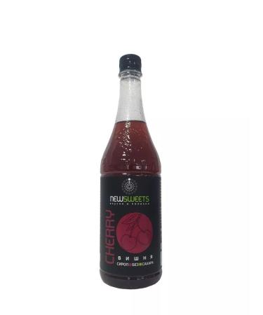 NewSweets Syrup for coffee without sugar cherries 1000 ml - Buy Online on GoSupps.com