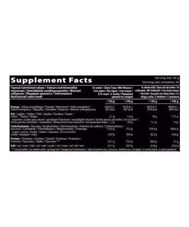 QNT Gainer for the mass of Muscle Mass 3000 (banana) 1.3 kg - Buy Online on GoSupps.com