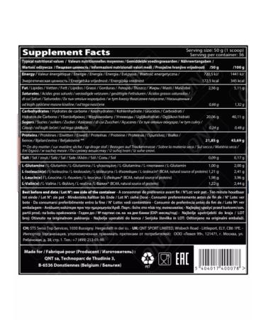 QNT Heiner Metapure Mass Gainer 1815 chocolate - Buy Online on GoSupps.com