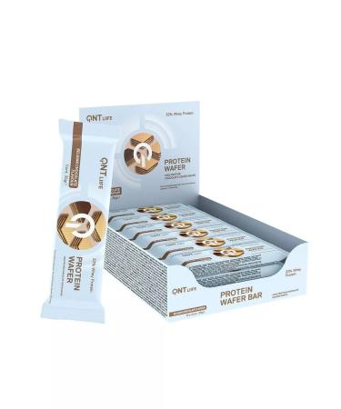 QNT Protein waffles 12pcs Belgian chocolate bar - Buy Online on GoSupps.com