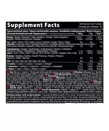 QNT BCAA amino acids 8500 powder 350 g lemon - Buy Online on GoSupps.com