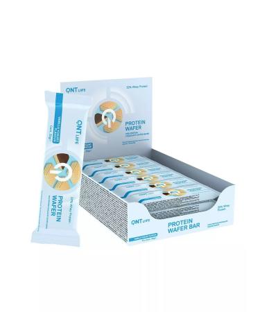 QNT Protein waffles 12pcs vanilla yogurt bar - Buy Online on GoSupps.com