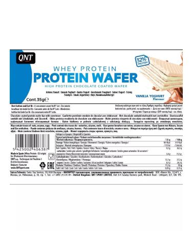 QNT Protein waffles 12pcs vanilla yogurt bar - Buy Online on GoSupps.com