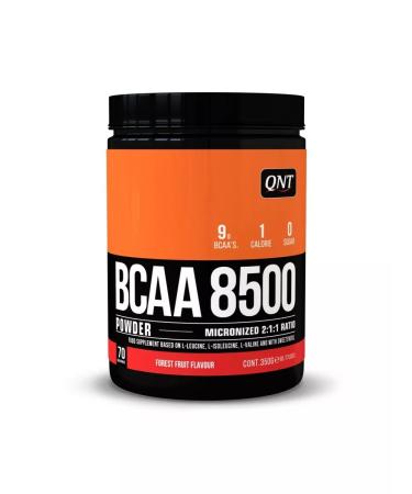 QNT BCAA amino acids 8500 bock powder 350 grams forest berries - Buy Online on GoSupps.com