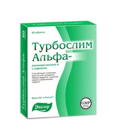 Evalar Turboslim alpha-lipoic acid and l-carnitine tablets 60 pcs