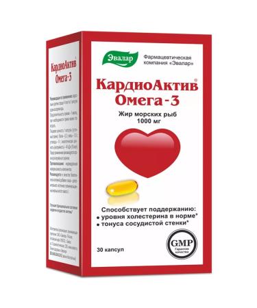 Evalar Omega-3 capsule cardioactive 30 pcs