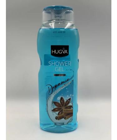 HUGVA Shower gel dynamic with cinnamon 750 ml