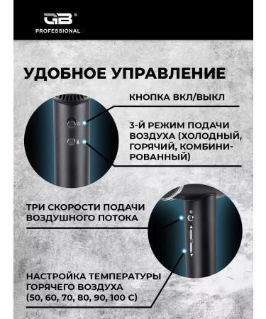 GB Hair hair dryer Professional Neso with LED display - Buy Online on GoSupps.com