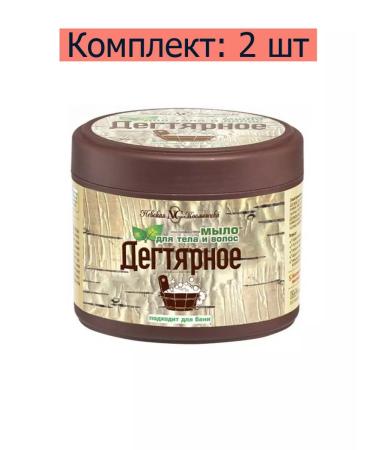 Nevskaya Cosmetics Tar soap for body and hair 300 ml 2 pcs