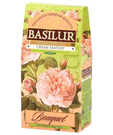 Basilur Green tea 100g with additives bouquet "Cream Fantasy"
