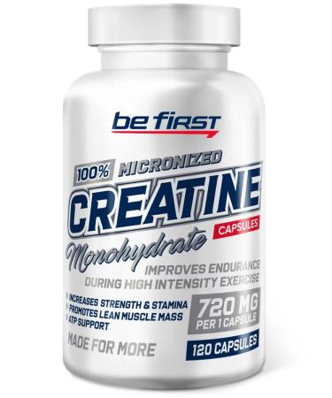 Be First Creatine monohydrate for energy and strength 120 capsules - Buy Online on GoSupps.com