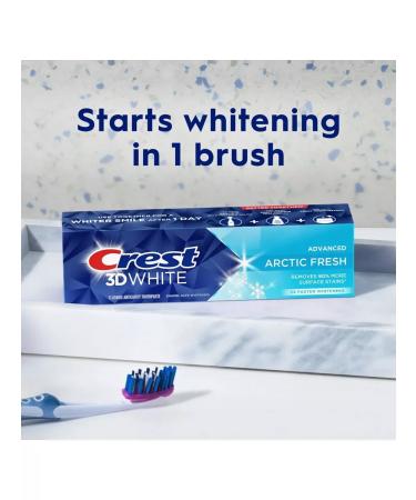 CREST 3D White Advanced Arctic Fresh - Toothpaste 93 G (3 pcs.) - Buy Online on GoSupps.com
