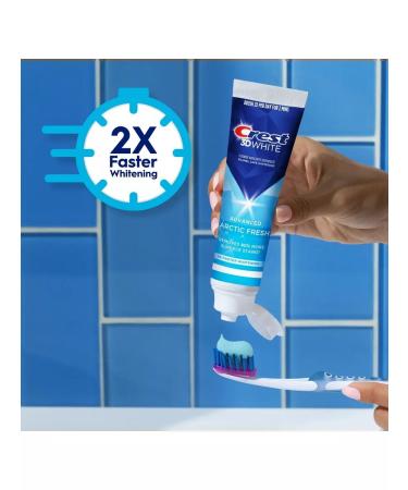 CREST 3D White Advanced Arctic Fresh - Toothpaste 93 G (3 pcs.) - Buy Online on GoSupps.com