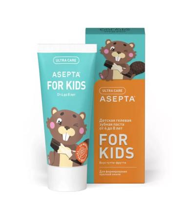 Aseptakids toothpaste gel from 4 to 8 years 50 ml - Buy Online on GoSupps.com