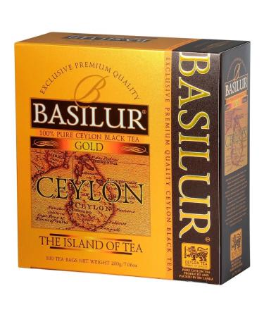 Basilur Black tea Gold Ceylon 100pak 2g Sri Lanka - Buy Online on GoSupps.com