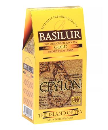 Basilur Tea black leaf Gold Ceylon 100g. Sri Lanka