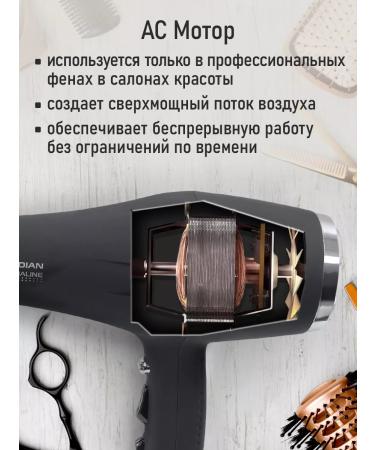 OBSIDIAN Hair hair dryer professional diffuser 2600 watts - Buy Online on GoSupps.com