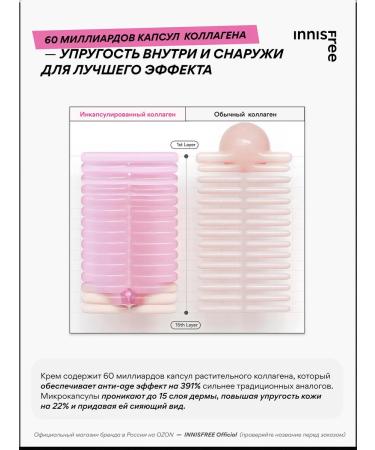 Innisfree Facial cream strengthens with collagen for skin elasticity - Buy Online on GoSupps.com