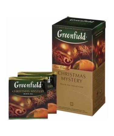 Tea black Greenfield Christmas Mystery 25 bags 10 pieces - Buy Online on GoSupps.com