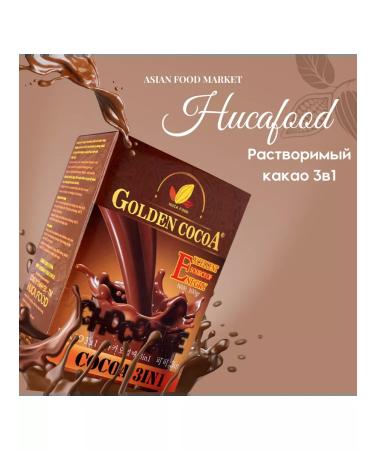 Asian Food Market Cocoa powder soluble Hucafood 3 in 1 - Buy Online on GoSupps.com