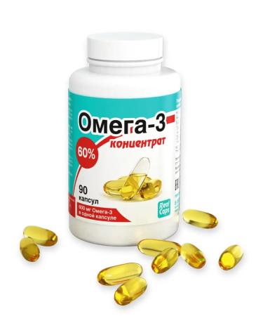 RealCaps Omega-3 concentrate 60% capsules 1000 mg 90 pcs