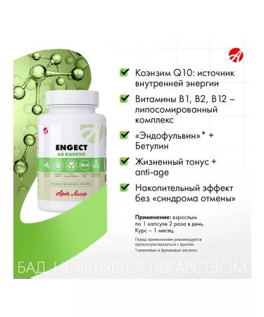 Art Life ENGECT ENGECT Coenzyme Q10 B vitamins BOOD BOOD Energy Source - Buy Online on GoSupps.com