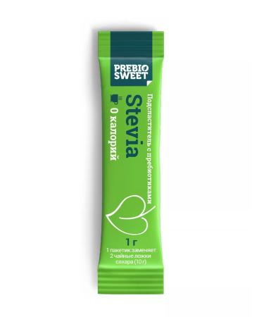 Prebiosvit Sugar -substituter Stevia in sticks (Prebiosweet Stevia) 100 pcs - Buy Online on GoSupps.com
