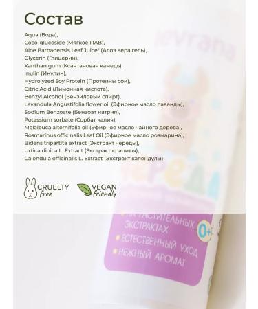 levrana Children's shampoo without tears a series 400 ml - Buy Online on GoSupps.com