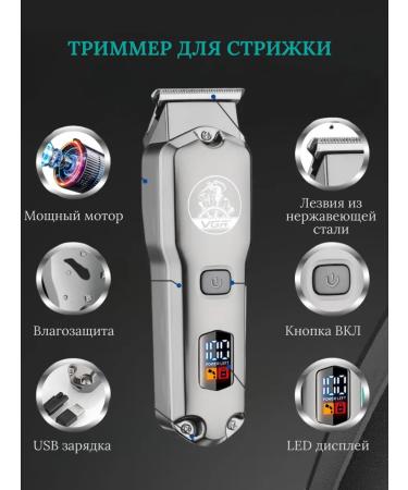 VGR Professional machine and trimmer for beard haircuts - Buy Online on GoSupps.com