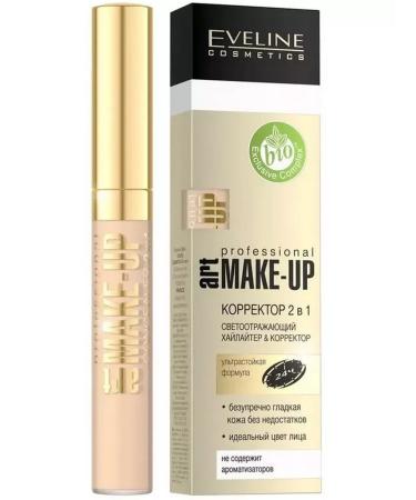 EVELINE Reflective highlighter and corrector 2B1 tone 07 IVORY