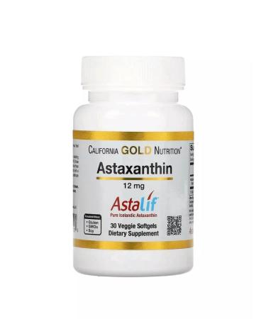 California Gold Nutrition Astaxantin 30 herbal soft tablets