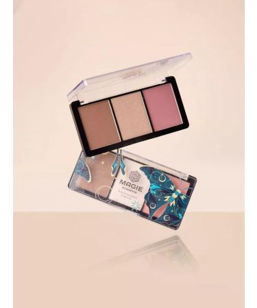 MAGIE ACADEMIE Elegant trio contouring palette tone 02 - Buy Online on GoSupps.com