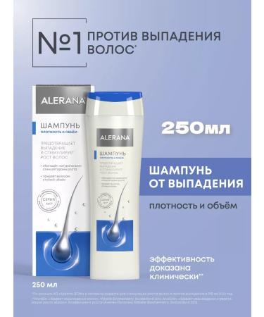 Alerana Shampoo density and volume 250 ml
