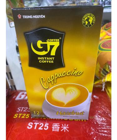 Coffee and drinks G7 Soluble coffee "Cappuccino Hazelnut" 216 g - Buy Online on GoSupps.com