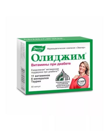 Evalar Olijim vitamins with diabetes olijim 0.4 g 60pcs - Buy Online on GoSupps.com