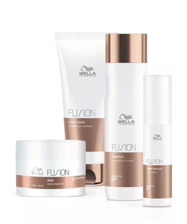 WELLA PROFESSIONALS Restoring shampoo Fusion Intense Repair 1000ml - Buy Online on GoSupps.com
