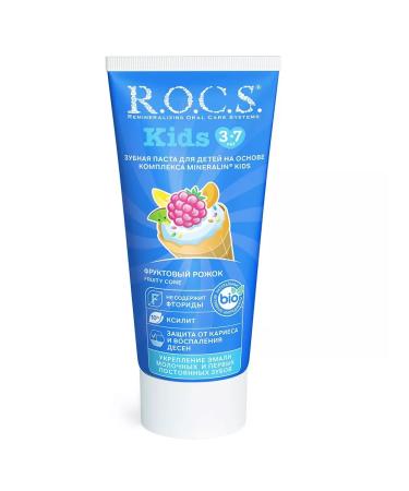 ROCS Toothpaste kids fruit horn 45g - Buy Online on GoSupps.com