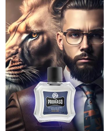 PRORASO Balm for a beard softening Azur Lime 100 ml - Buy Online on GoSupps.com