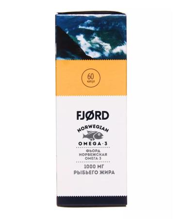 Fjord Omega 3 capsules Norway fish oil in capsules 600 mg No. 60 - Buy Online on GoSupps.com