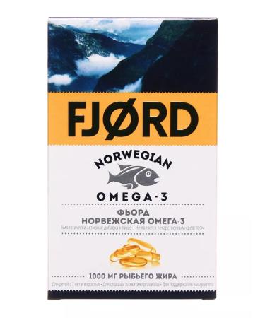 Fjord Omega 3 capsules Norway fish oil in capsules 600 mg No. 60 - Buy Online on GoSupps.com