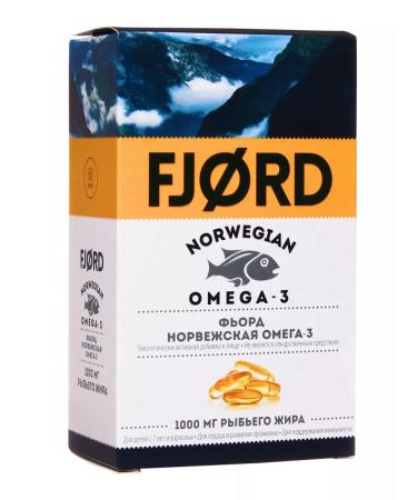 Fjord Omega 3 capsules Norway fish oil in capsules 600 mg No. 60 - Buy Online on GoSupps.com