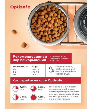 Optisafe Dry food for cats "Meat Assorted" 10 kg - Buy Online on GoSupps.com