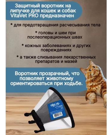 VitaVet Veterinary protective veterinary collar for cats and dogs 10cm (c) - Buy Online on GoSupps.com