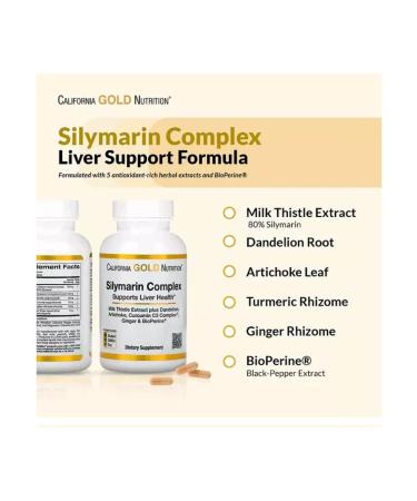 California Gold Nutrition Silymarin Complex Silimarin for the liver - Buy Online on GoSupps.com