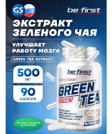 Be First Green Tea Extract Bad Green Tea Antioxidant 90 Capsules