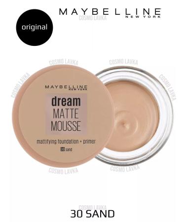 Maybelline New York Dream Matte Mousse Tonal Facial Cream 30 Sand